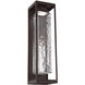 Outdoor Maison LED 26 inch Statuary Bronze Outdoor Sconce in Clear Hammered